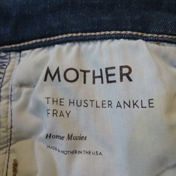 MOTHER The Hustler Ankle Fray Jeans in Home Movies - Size 25 - Picture 13 of 14
